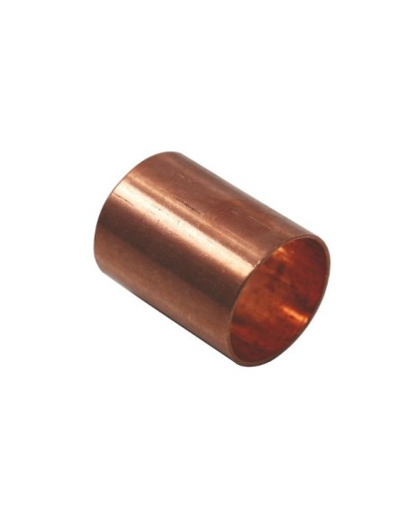Manguito de cobre con tope HH 15 mm