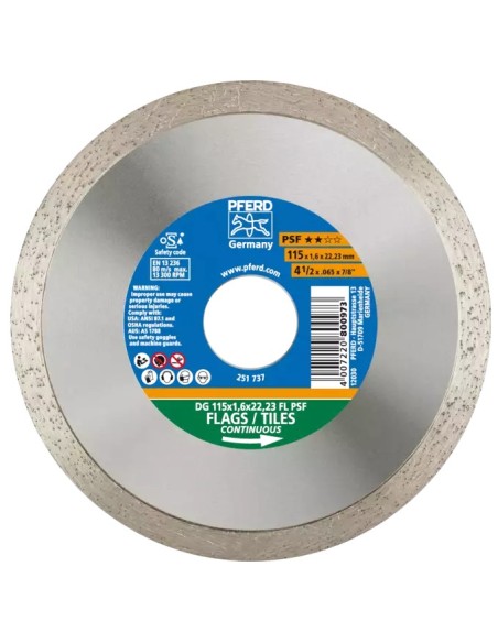 Disco diamante SG 115x1,6x22,23 FL PSF