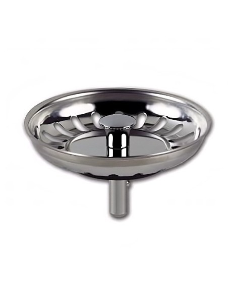 Tapón para válvula cestilla fregadero acero inoxidable ø80mm