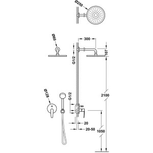 Grifo de lavabo monomando con maneta ecoeficiente cromo 137x138mm Base de  Tres