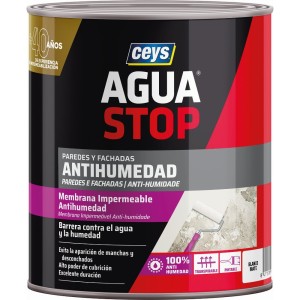 Pintura antihumedad blanca para interiores AguaStop 750g