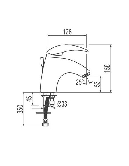 Grifo Styltres monomando para lavabo cromado