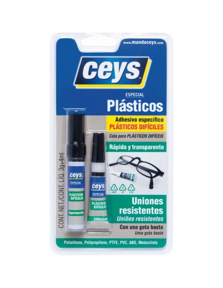 Adhesivo especial plásticos difíciles 3gr + 4ml