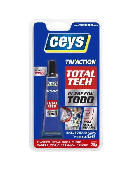 Adhesivo universal Total Tech TRII'ACTION gel 20gr