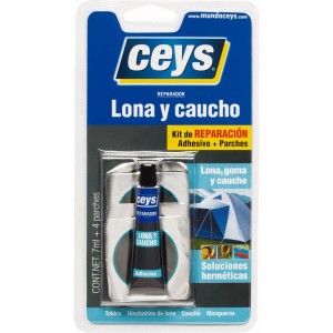 Kit reparador lona y caucho 7ml + 4 parches