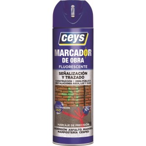 Spray marcador de obra azul 500ml