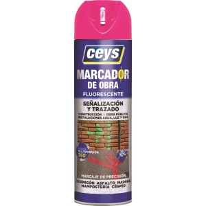 Spray marcador de obra fucsia 500ml