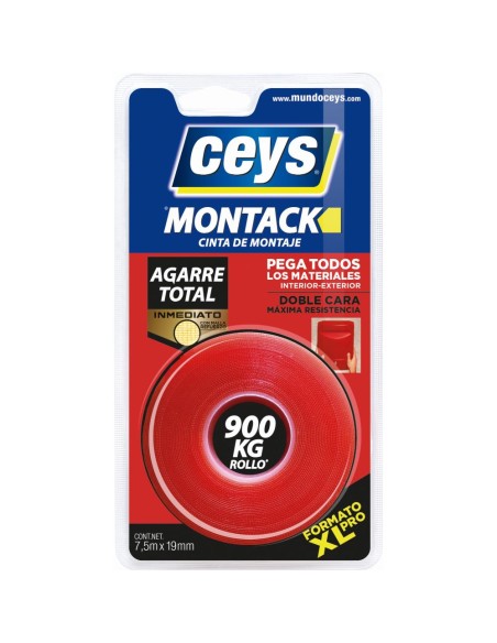 Cinta doble cara Montack 7,5mx19mm